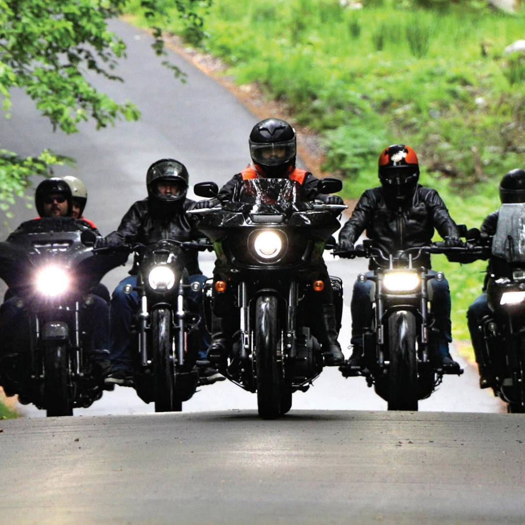 Ireland Bikefest bikers on road